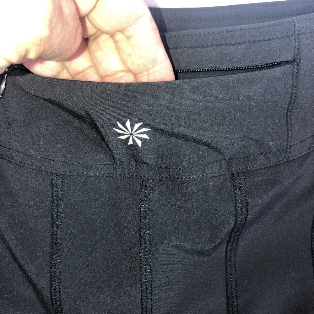 Athleta Skort Women's Sz 0 Black Wear About‎ Pleated Skort Hiking Gym Yoga Skirt